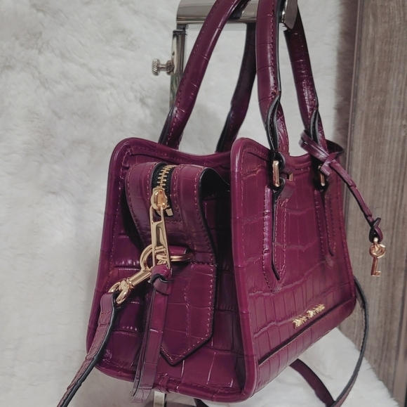 Marc Jacobs NWT Satchel Shoulder Bag Crossbody Handbag Purse Croc Embossed - Picture 7 of 12